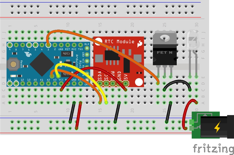 Figure 3. Breadboard layout