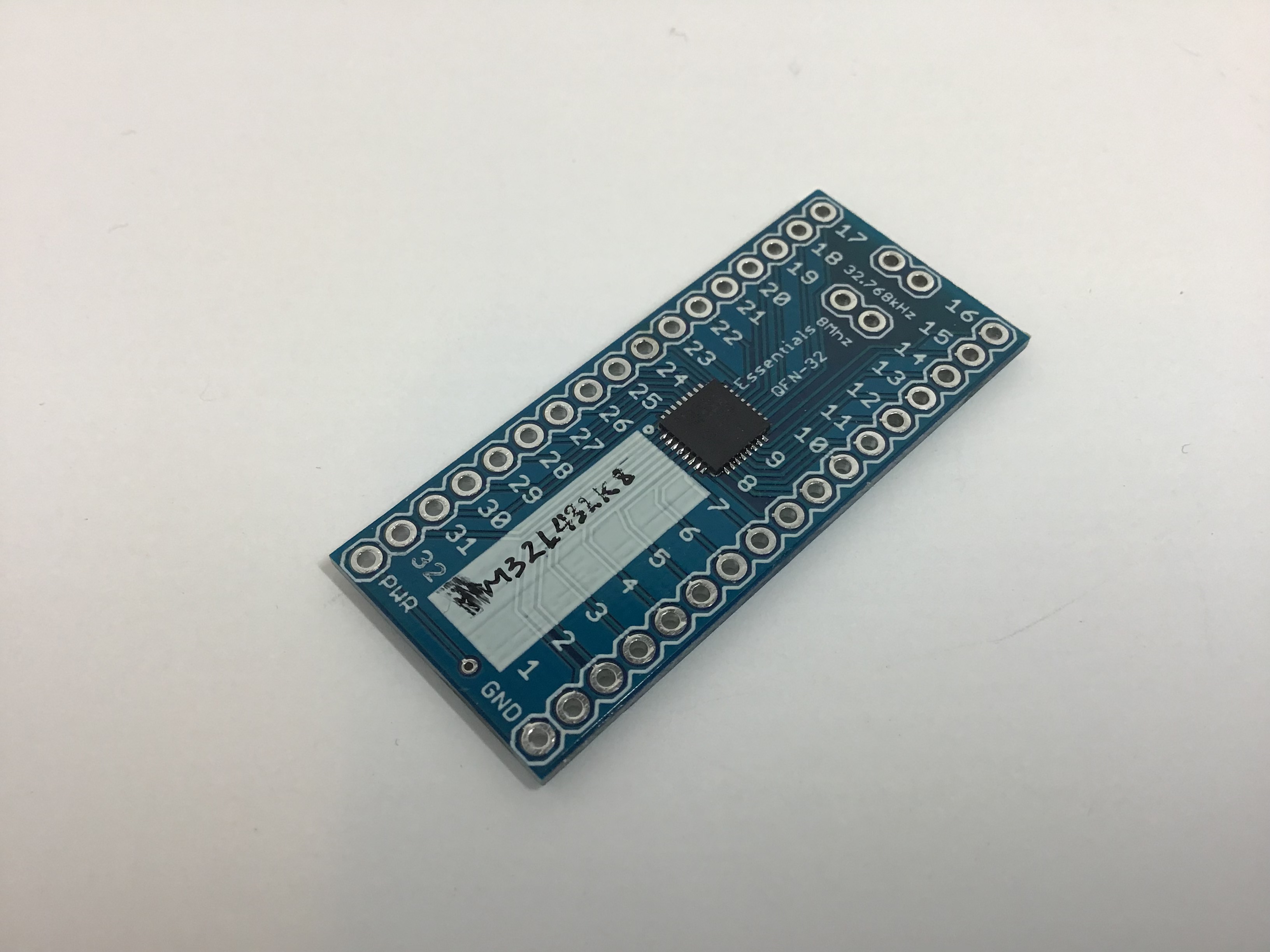 STM32L432K8, smudged the ST when I was moving the board