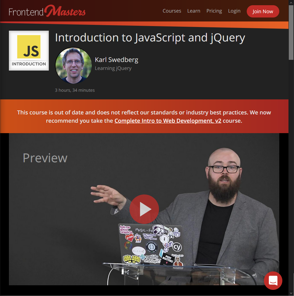 Useful outdated banner