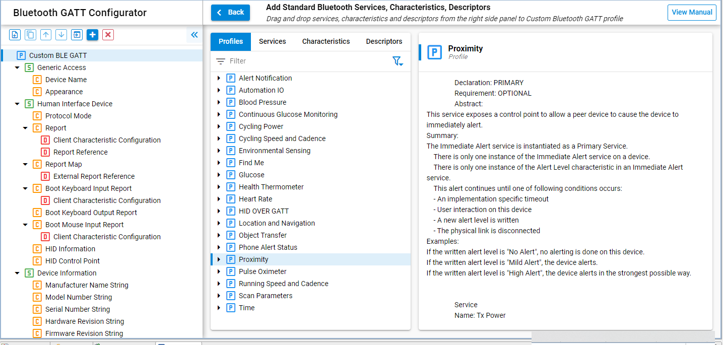 Silabs Bluetooth GATT Configurator