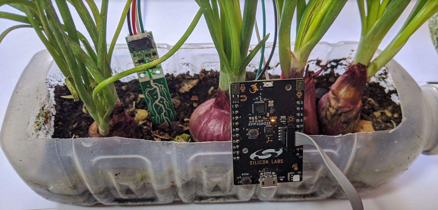 Silabs BG22 Bluetooth with a Adafruit Soil Sensor