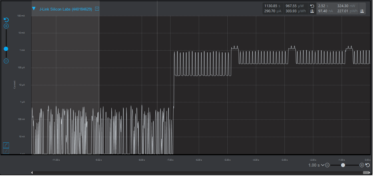 Module going from sleep to broadcasting