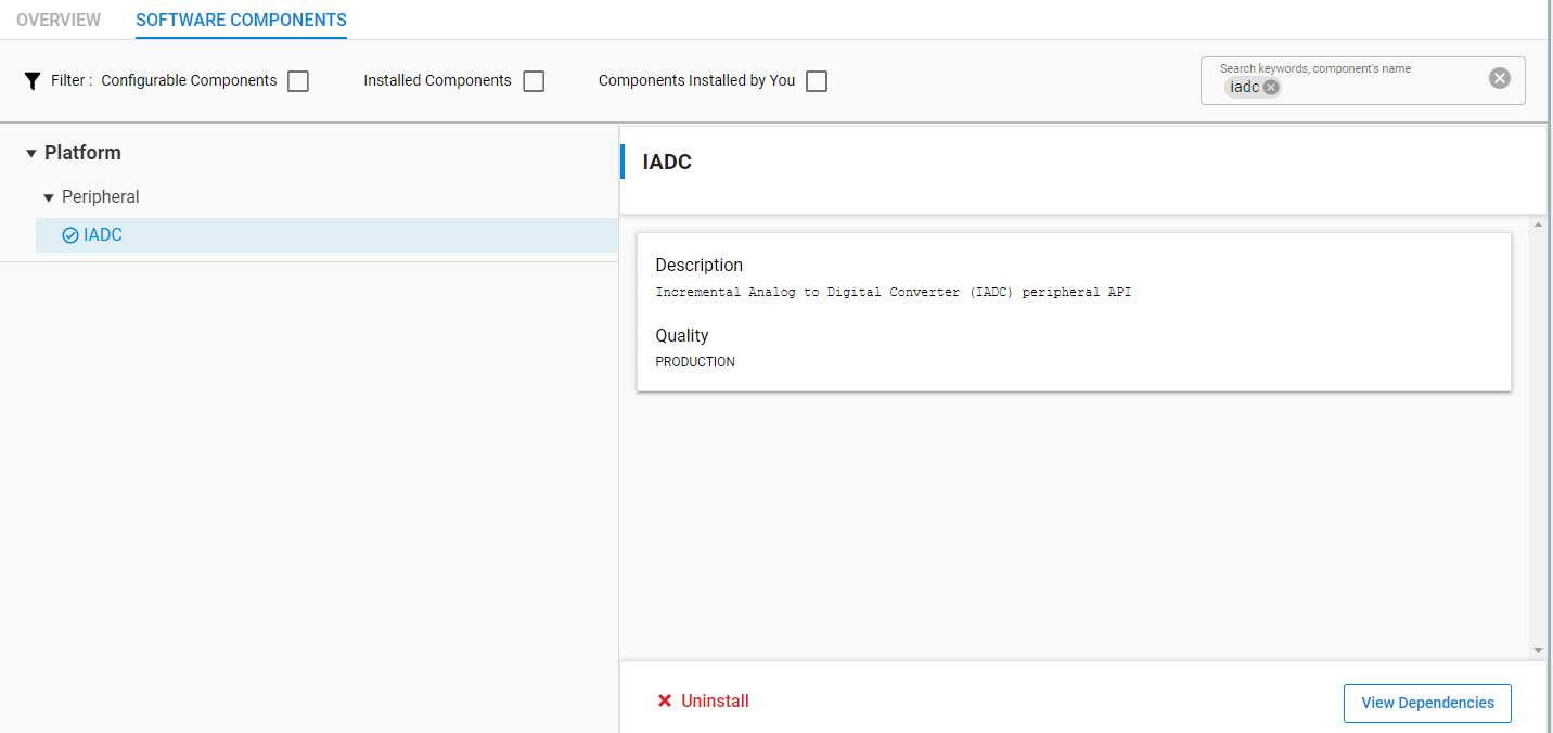 Install the IADC module first