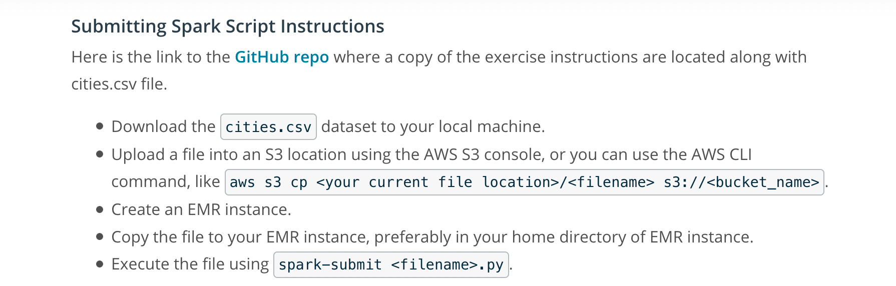 Instructions for lesson 4